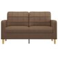 Dvivietė sofa vidaXL, 140cm, ruda цена и информация | Sofos | pigu.lt