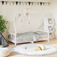 Vaikiškos lovos rėmas vidaXL, 80x160 cm, baltas цена и информация | Детские кровати | pigu.lt