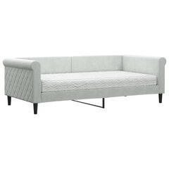 Sofa-lova vidaXL, 90x190 cm, pilka цена и информация | Кровати | pigu.lt