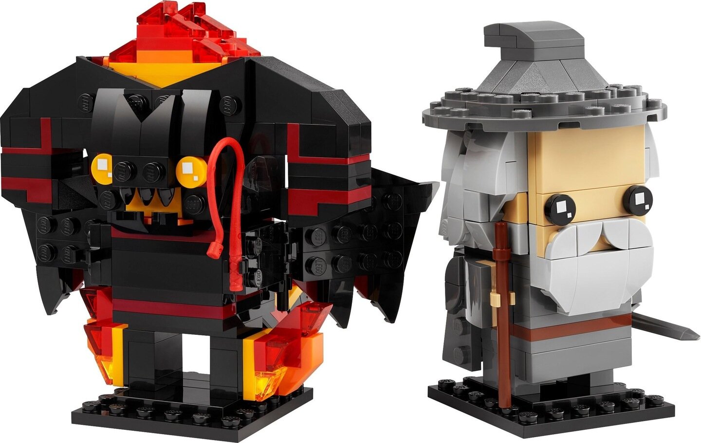 40631 LEGO® BrickHeadz Gandalf the Gray and the Balrog цена и информация | Konstruktoriai ir kaladėlės | pigu.lt