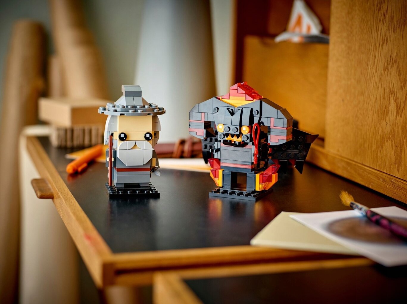 40631 LEGO® BrickHeadz Gandalf the Gray and the Balrog цена и информация | Konstruktoriai ir kaladėlės | pigu.lt