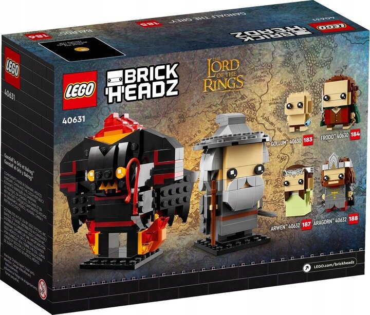 40631 LEGO® BrickHeadz Gandalf the Gray and the Balrog цена и информация | Konstruktoriai ir kaladėlės | pigu.lt