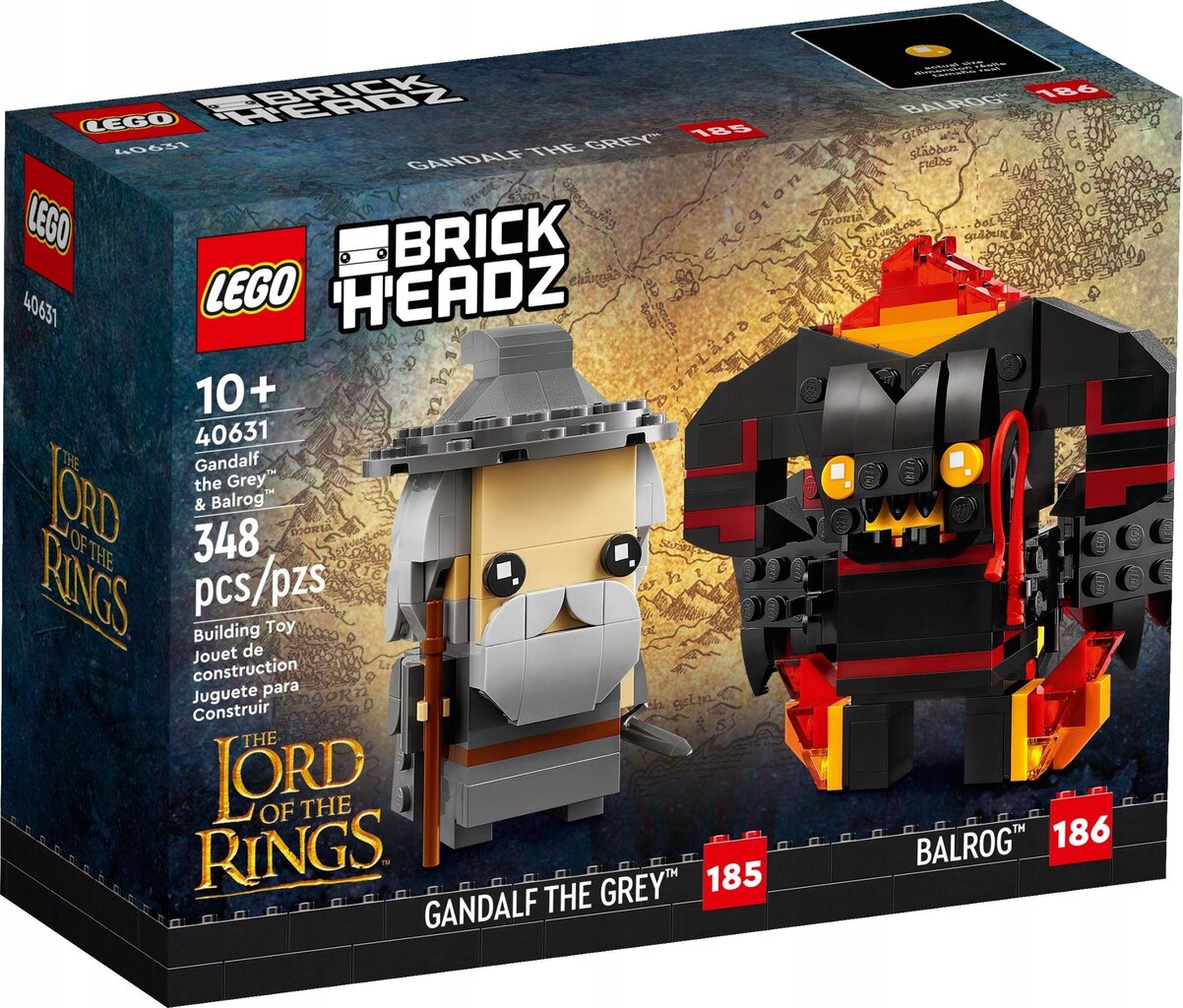 40631 LEGO® BrickHeadz Gandalf the Gray and the Balrog цена и информация | Konstruktoriai ir kaladėlės | pigu.lt