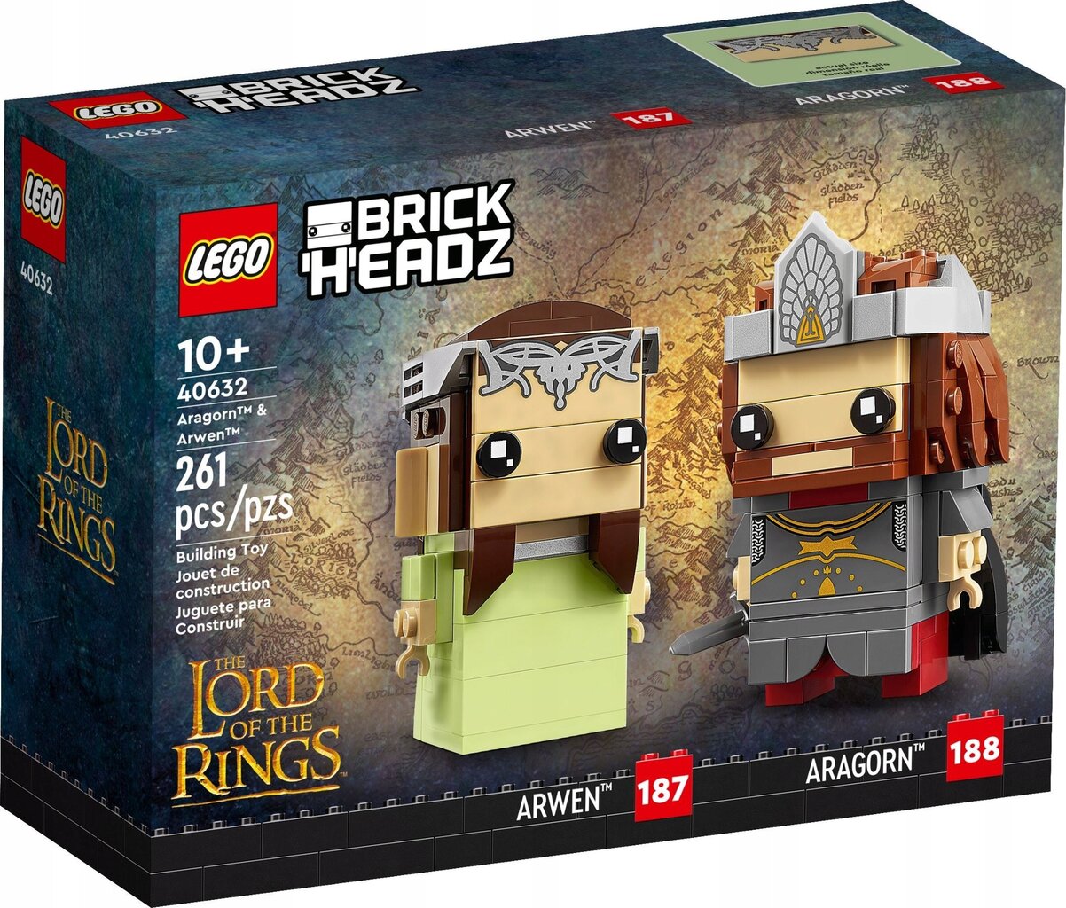 40632 LEGO® BrickHeadz Aragorn and Arwen kaina ir informacija | Konstruktoriai ir kaladėlės | pigu.lt