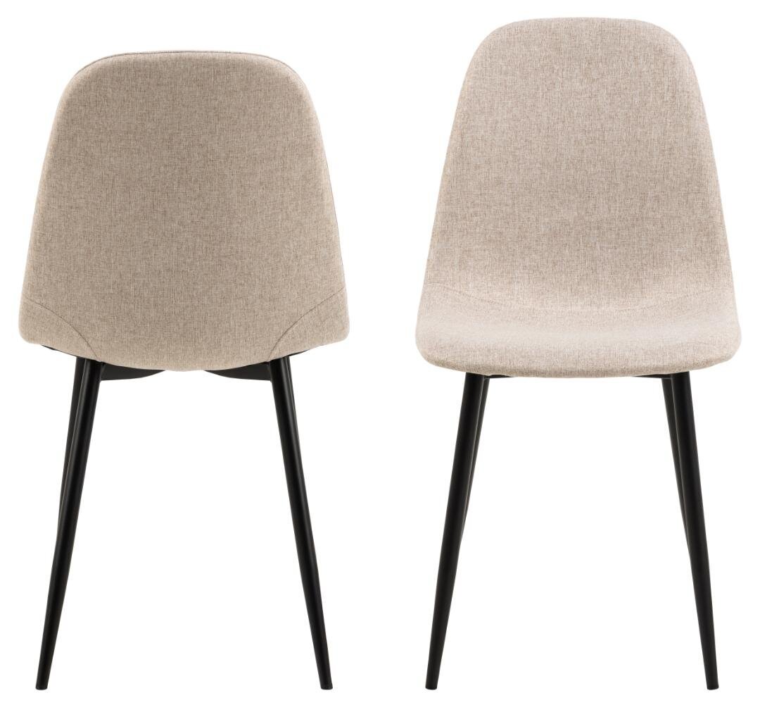 4-ių kėdžių komplektas Celia, smėlio kaina ir informacija | Virtuvės ir valgomojo kėdės | pigu.lt
