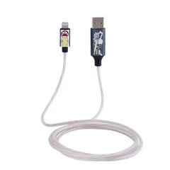 Зарядный кабель с подсветкой Рик и Морти с разъемами USB A - MFI, длина 1,2 м. цена и информация | Кабели для телефонов | pigu.lt