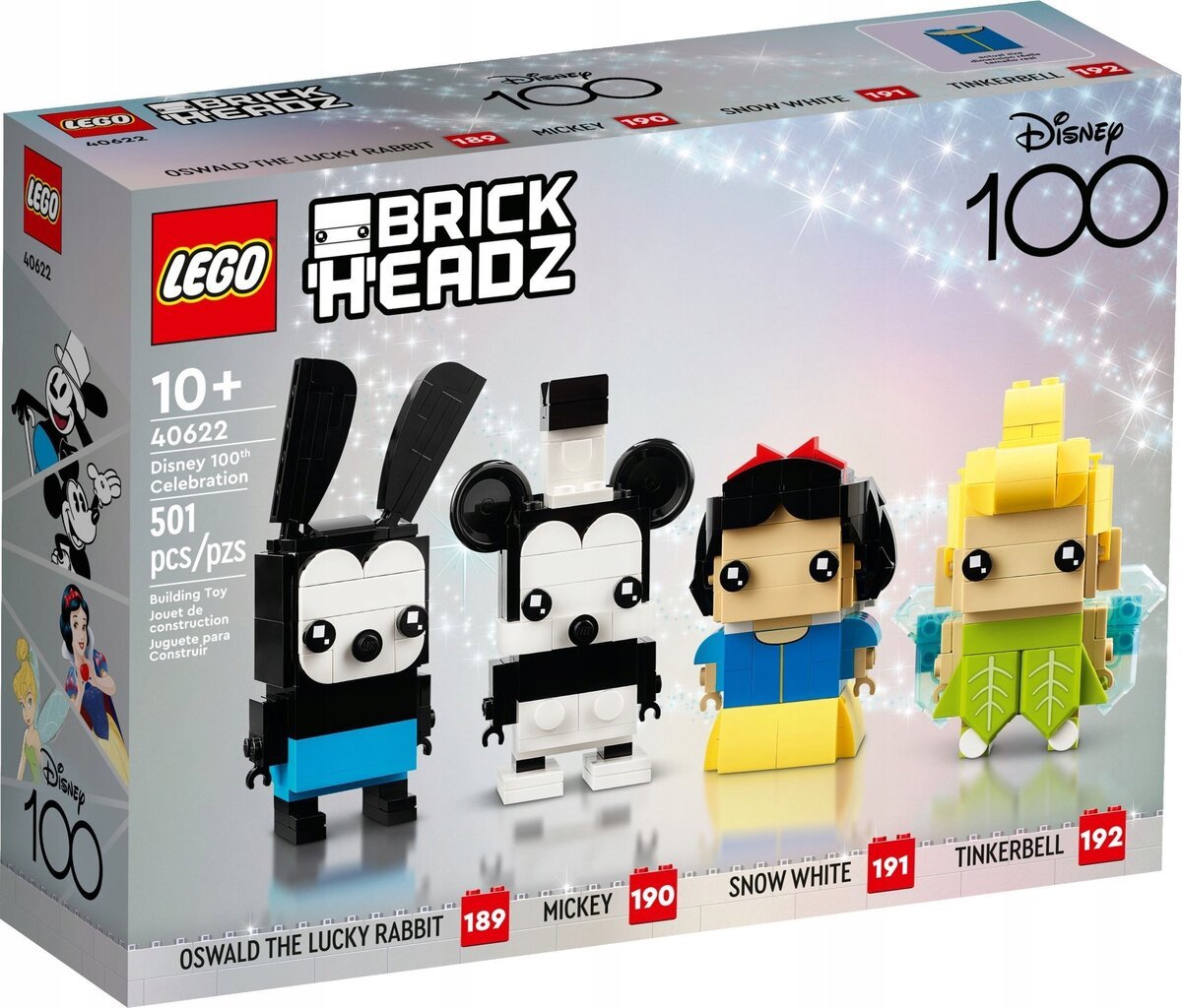 40469 LEGO® BrickHeadz Disney - šimtmečio jubiliejus kaina ir informacija | Konstruktoriai ir kaladėlės | pigu.lt