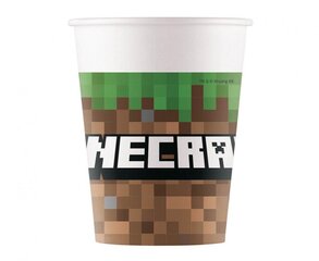 Одноразовая посуда Minecraft (чашки, тарелки и салфетки), на 16 человек цена и информация | Праздничная одноразовая посуда | pigu.lt