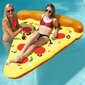 Pripučiamas plaustas Pizza, 170 x 140cm, geltonas kaina ir informacija | Pripučiami čiužiniai ir baldai | pigu.lt