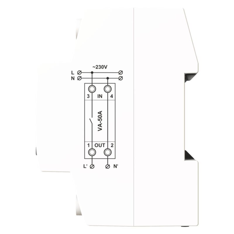 Įtampos rele DigiTOP VA-50A G3R 1 vnt. kaina ir informacija | Elektros jungikliai, rozetės | pigu.lt