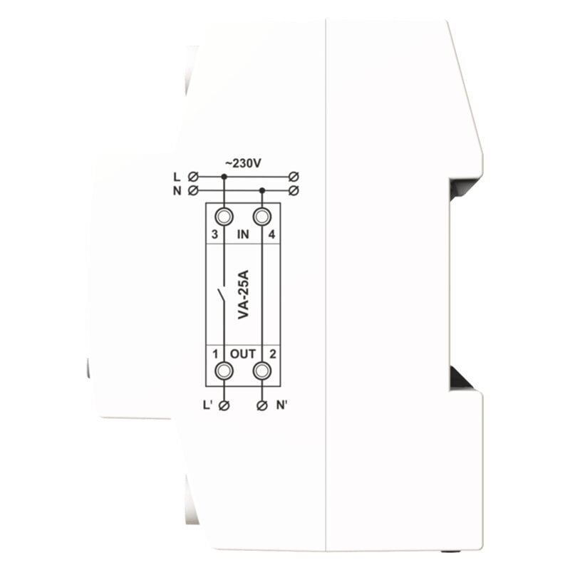 Įtampos rele DigiTOP VA-25A G3W 1 vnt. цена и информация | Elektros jungikliai, rozetės | pigu.lt