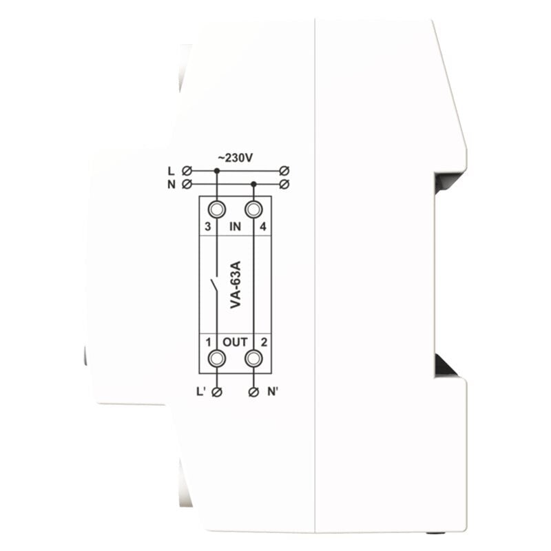 Įtampos rele DigiTOP VA-63A G3W 1 vnt. kaina ir informacija | Elektros jungikliai, rozetės | pigu.lt