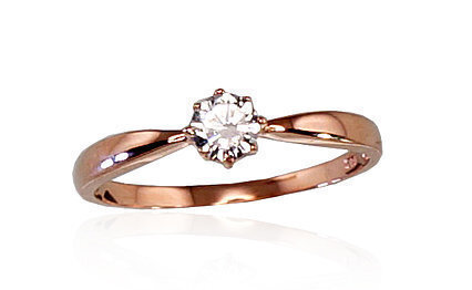 Auksinis žiedas moterims 585 Aurum kaina ir informacija | Žiedai | pigu.lt