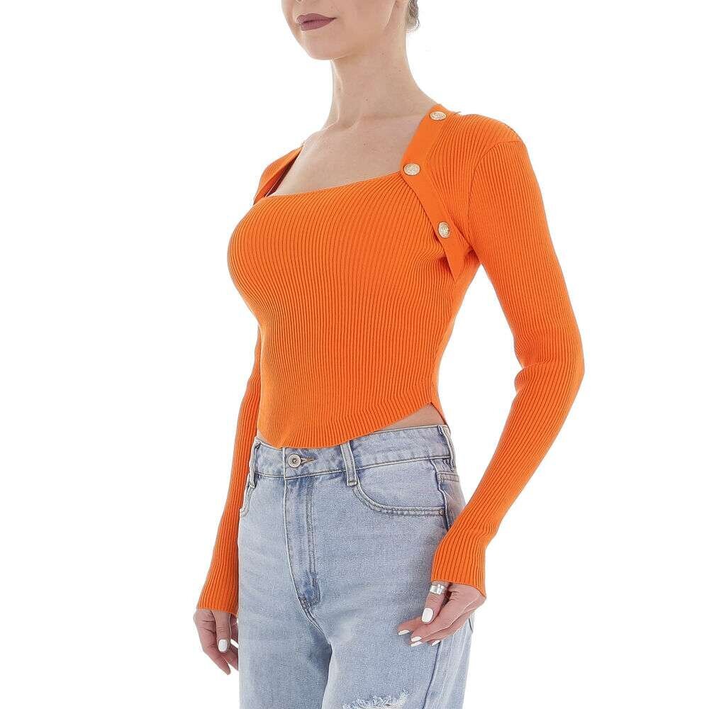 Megztinis moterims White Icy, oranžinis kaina ir informacija | Megztiniai moterims | pigu.lt