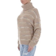 Megztinis moterims White Icy, smėlio spalvos kaina ir informacija | Megztiniai moterims | pigu.lt
