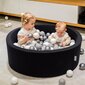 Kamuoliukų baseinas KiddyMoon 90x30cm/200, juodas цена и информация | Žaislai kūdikiams | pigu.lt