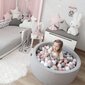 Kamuoliukų baseinas KiddyMoon 90x30cm/300, rožinis kaina ir informacija | Žaislai kūdikiams | pigu.lt