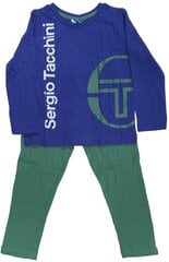 Пижама для мальчиков Sergio Tacchini, синяя / зелёная цена и информация | Пижамы, халаты для мальчиков | pigu.lt