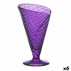 Чашка для мороженого и смузи Gelato Фиолетовый Cтекло 210 ml (6 штук) цена и информация | Стаканы, фужеры, кувшины | pigu.lt
