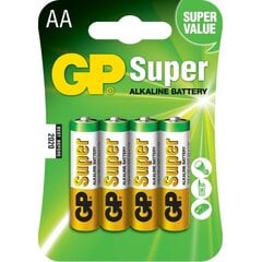 GP Super elementai LR6, 4 vnt. kaina ir informacija | GP Batteries Santechnika, remontas, šildymas | pigu.lt