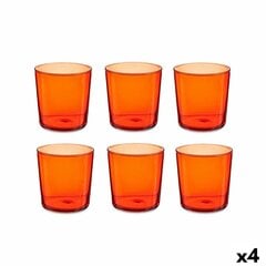 Набор стаканов Bistro Красный Cтекло 380 ml (4 штук) цена и информация | Стаканы, фужеры, кувшины | pigu.lt