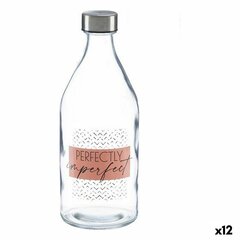 бутылка Imperfect Прозрачный Cтекло Сталь 1,1 L (12 штук) цена и информация | Стаканы, фужеры, кувшины | pigu.lt