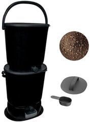 Virtuvinis kompostas Skaza Organko Essential Bokashi, 15.3 L, juodas kaina ir informacija | Komposto dėžės, lauko konteineriai | pigu.lt