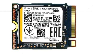 Kioxia BG5 KBG50ZNS512G цена и информация | Внутренние жёсткие диски (HDD, SSD, Hybrid) | pigu.lt