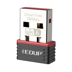 EDUP EP-AX300 Nano USB-адаптер WiFi 6 286Mbps / 802.11ax / ALC8800 цена и информация | Адаптеры, USB-разветвители | pigu.lt