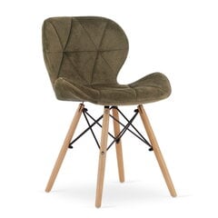 3-ių kėdžių komplektas Lago, rudas kaina ir informacija | Virtuvės ir valgomojo kėdės | pigu.lt