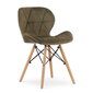 2-ių kėdžių komplektas Lago, rudas kaina ir informacija | Virtuvės ir valgomojo kėdės | pigu.lt