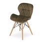 2-ių kėdžių komplektas Lago, rudas kaina ir informacija | Virtuvės ir valgomojo kėdės | pigu.lt