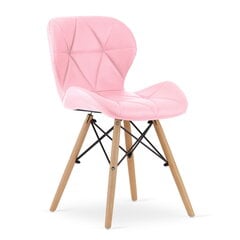 Набор из 3 стульев Lago, розовый цена и информация | Стулья для кухни и столовой | pigu.lt