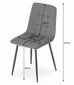 3-ių kėdžių komplektas Kara, rožinis kaina ir informacija | Virtuvės ir valgomojo kėdės | pigu.lt