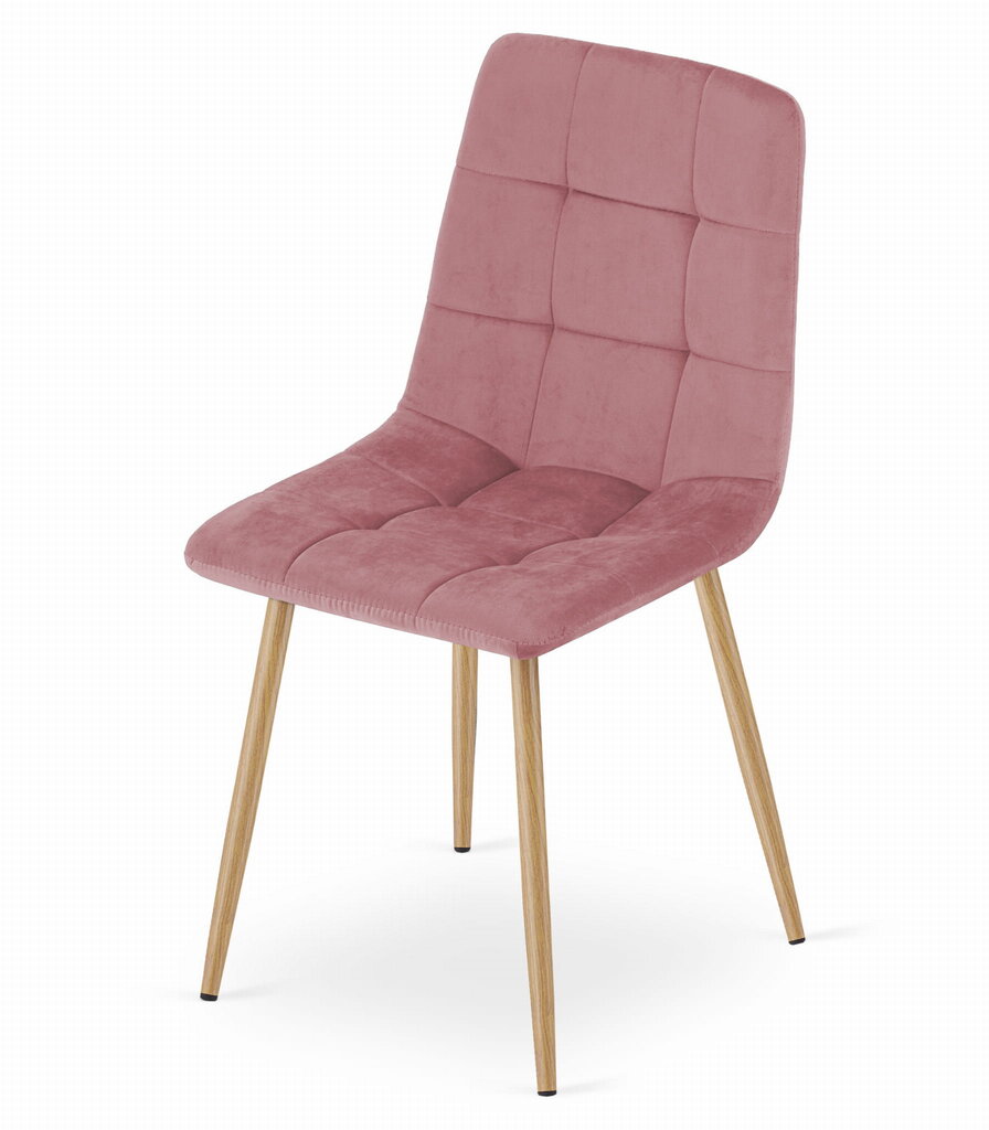2-ių kėdžių komplektas Kara, rožinis kaina ir informacija | Virtuvės ir valgomojo kėdės | pigu.lt