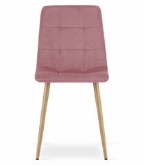 2-ių kėdžių komplektas Kara, rožinis kaina ir informacija | Virtuvės ir valgomojo kėdės | pigu.lt