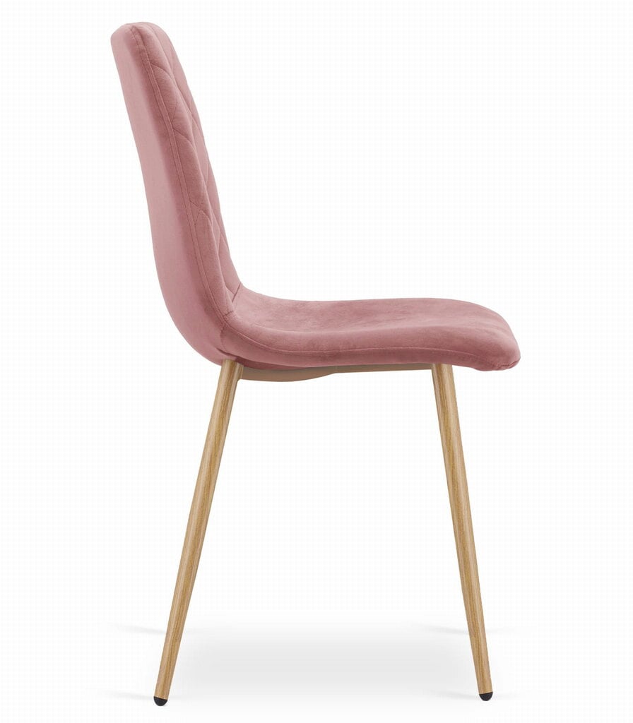 3-ių kėdžių komplektas Turin, rožinis цена и информация | Virtuvės ir valgomojo kėdės | pigu.lt