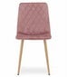 3-ių kėdžių komplektas Turin, rožinis kaina ir informacija | Virtuvės ir valgomojo kėdės | pigu.lt