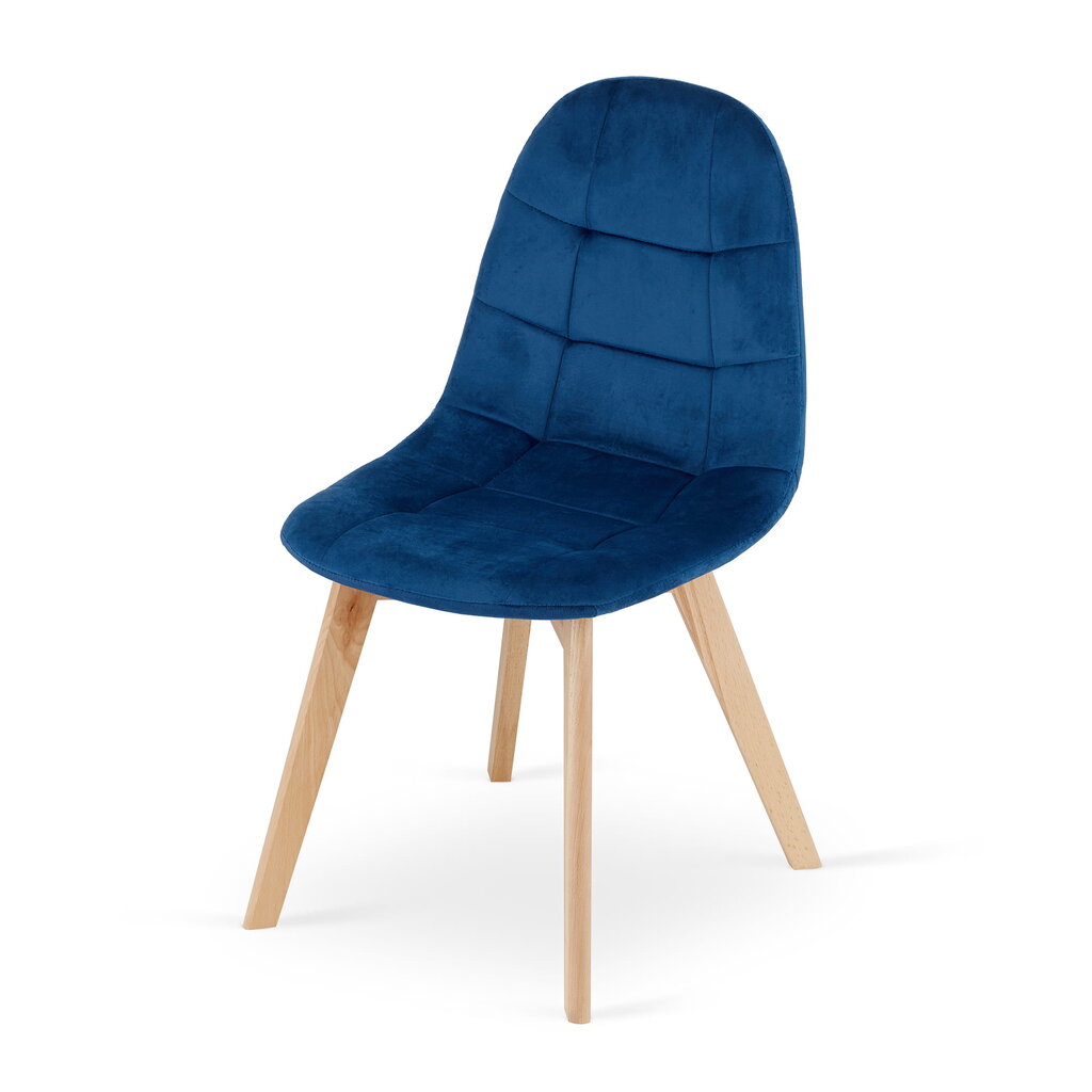 3-ių kėdžių komplektas Bora, mėlynas kaina ir informacija | Virtuvės ir valgomojo kėdės | pigu.lt