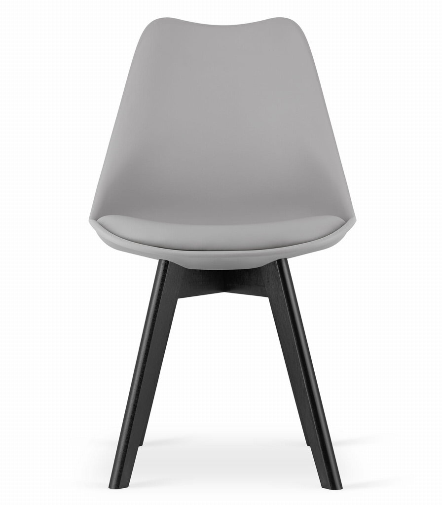 3-ių kėdžių komplektas Mark, pilkas kaina ir informacija | Virtuvės ir valgomojo kėdės | pigu.lt
