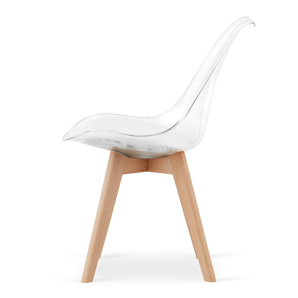 2-ių kėdžių komplektas Leobert Mark, baltas/rudas kaina ir informacija | Virtuvės ir valgomojo kėdės | pigu.lt