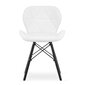3-ių kėdžių komplektas Lago, baltas kaina ir informacija | Virtuvės ir valgomojo kėdės | pigu.lt