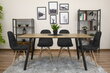 3-ių kėdžių komplektas Dumo, juodas kaina ir informacija | Virtuvės ir valgomojo kėdės | pigu.lt