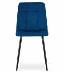 2-ių kėdžių komplektas Kara, mėlynas kaina ir informacija | Virtuvės ir valgomojo kėdės | pigu.lt