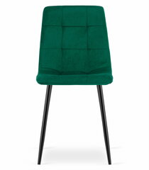 3-ių kėdžių komplektas Kara, žalias kaina ir informacija | Virtuvės ir valgomojo kėdės | pigu.lt