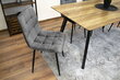 3-ių kėdžių komplektas Kara, pilkas kaina ir informacija | Virtuvės ir valgomojo kėdės | pigu.lt