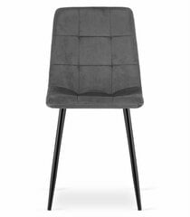 Набор из 2 стульев Kara, серый цена и информация | Стулья для кухни и столовой | pigu.lt
