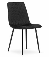 Комплект из 3-х стульев Turin, черного цвета цена и информация | Стулья для кухни и столовой | pigu.lt