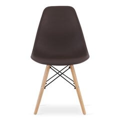 Набор из 3 стульев Osaka, черный/коричневый цена и информация | Стулья для кухни и столовой | pigu.lt