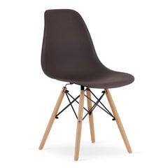 Набор из 3 стульев Osaka, черный/коричневый цена и информация | Стулья для кухни и столовой | pigu.lt